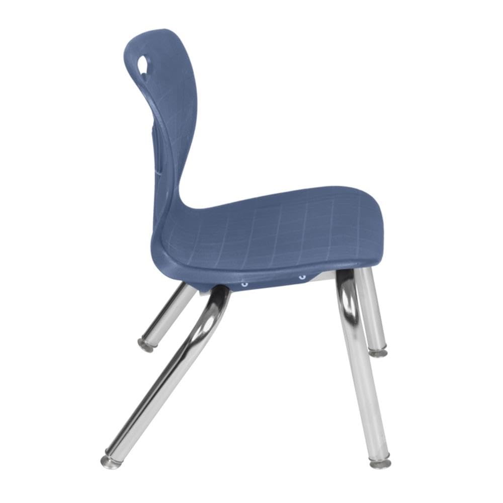 48" Round Mobile Table with 4 Navy Blue Chairs B9385