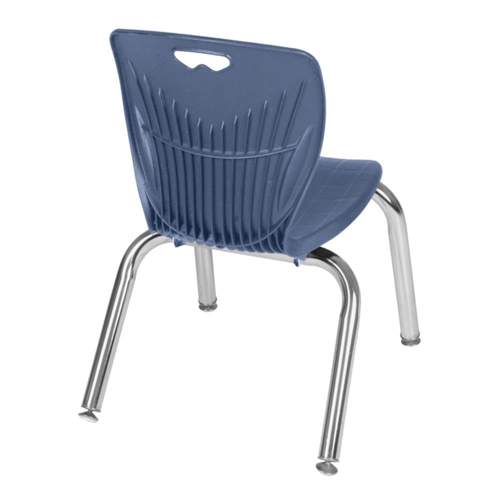 48" Round Mobile Table with 4 Navy Blue Chairs B9385