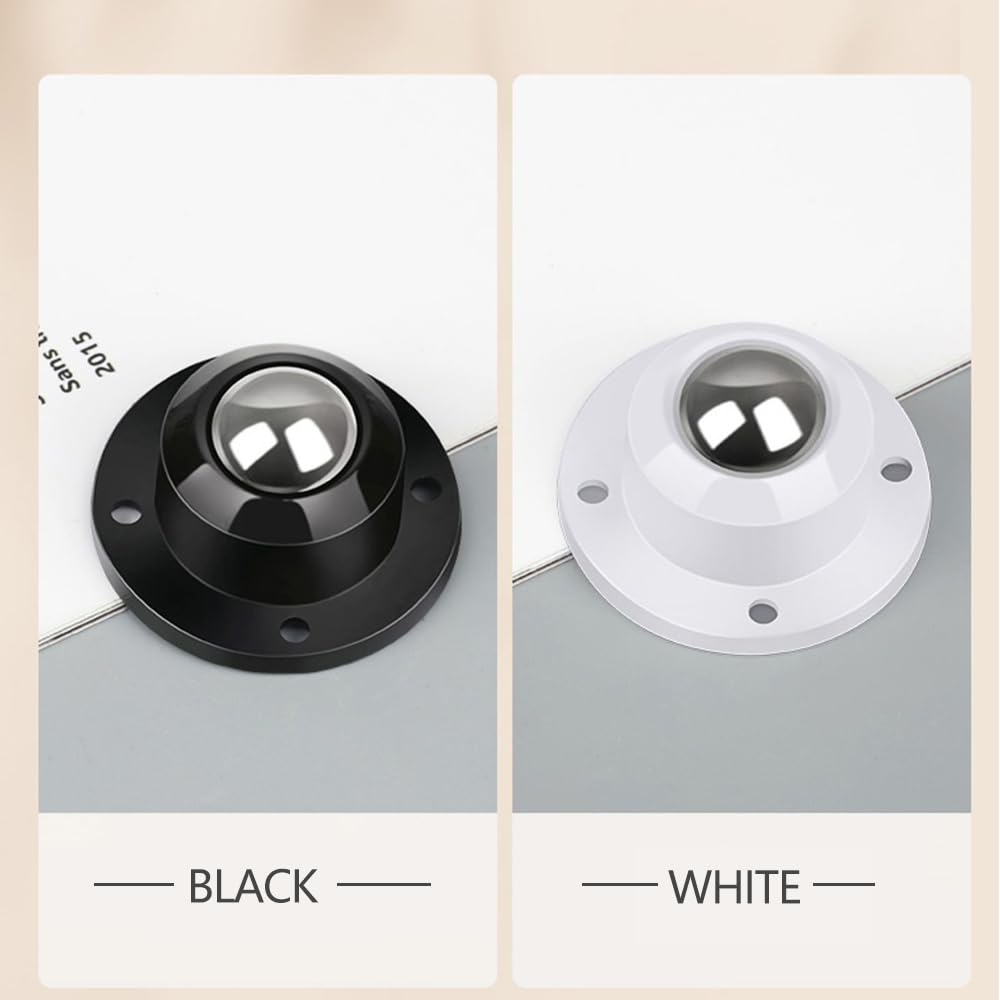 Self Adhesive Caster Wheels 0.8 Inch Black 4 Pack K652639