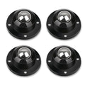 Self Adhesive Caster Wheels 0.8 Inch Black 4 Pack K652639