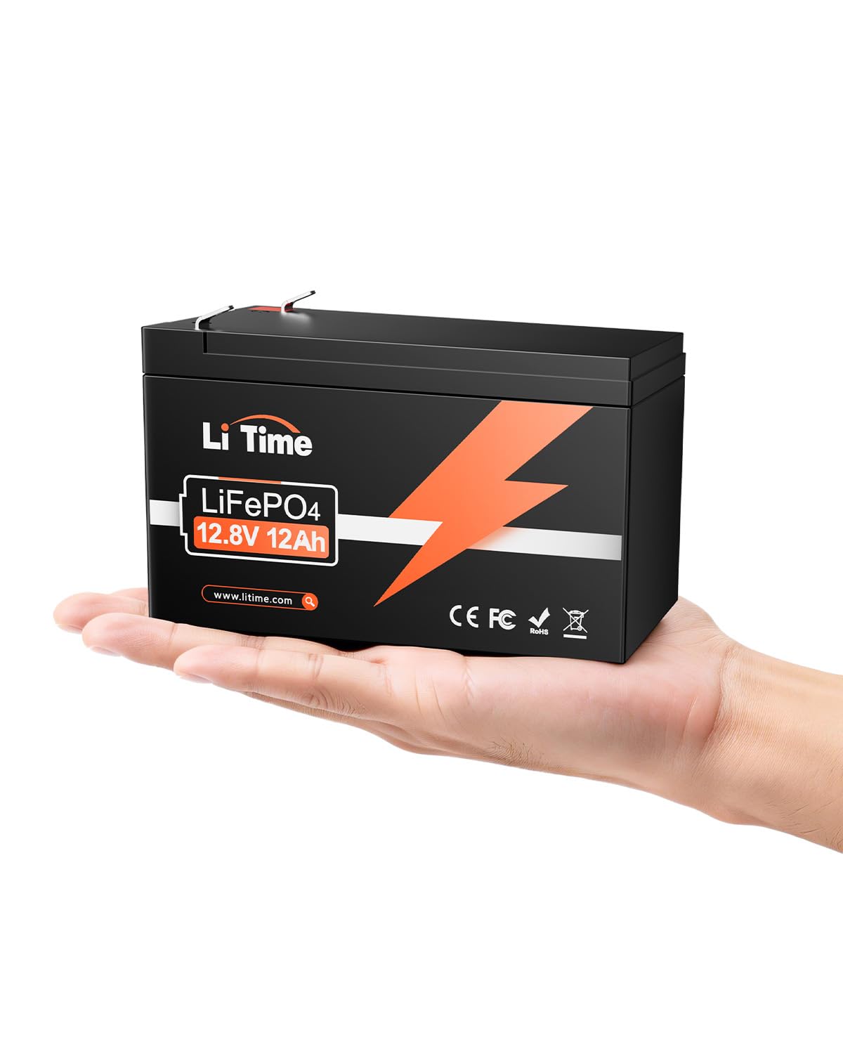 12V 12Ah Mini LiFePO4 Battery 2-Pack W567821