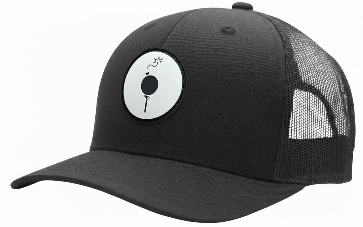 Golf Trucker Hat with Mesh Back and Adjustable Snap K854571