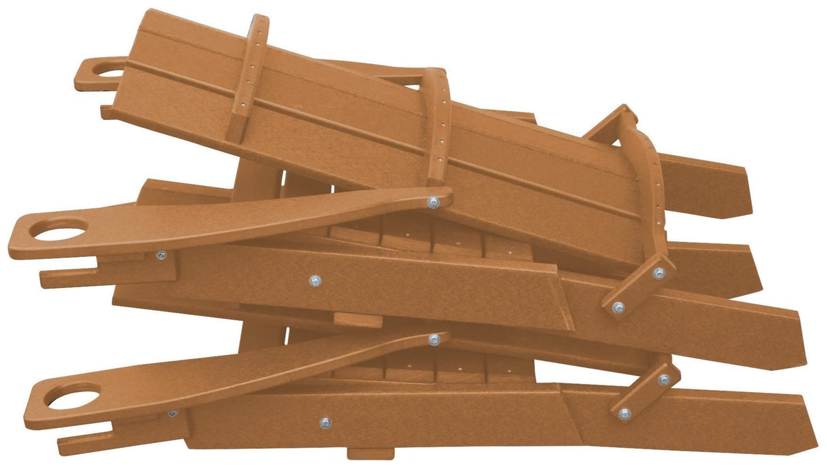 Folding Adirondack Chair with 2 Cupholders, Cedar N998787