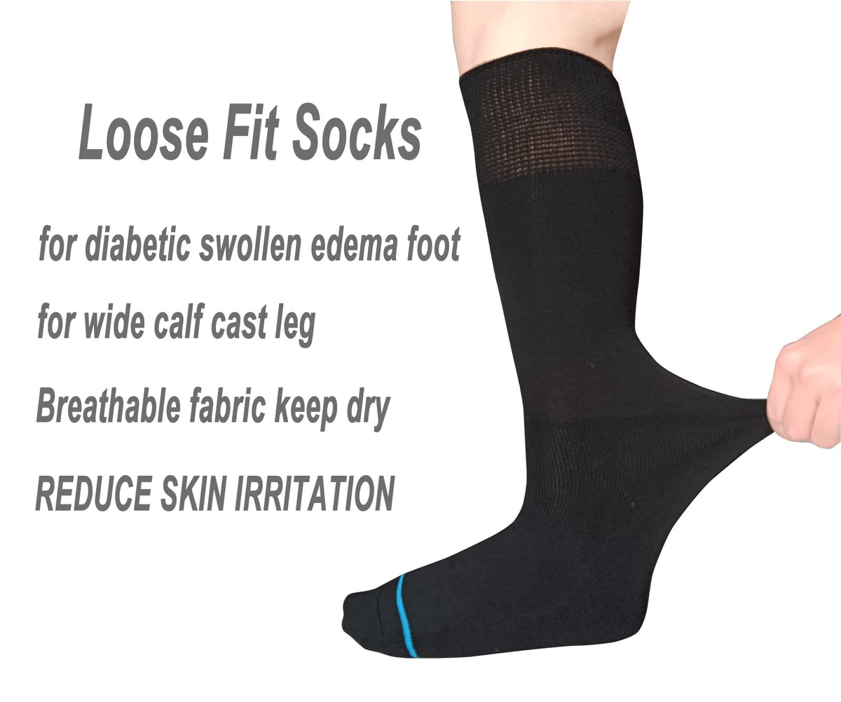 Black 2 Pairs Walking Boot Socks X82036