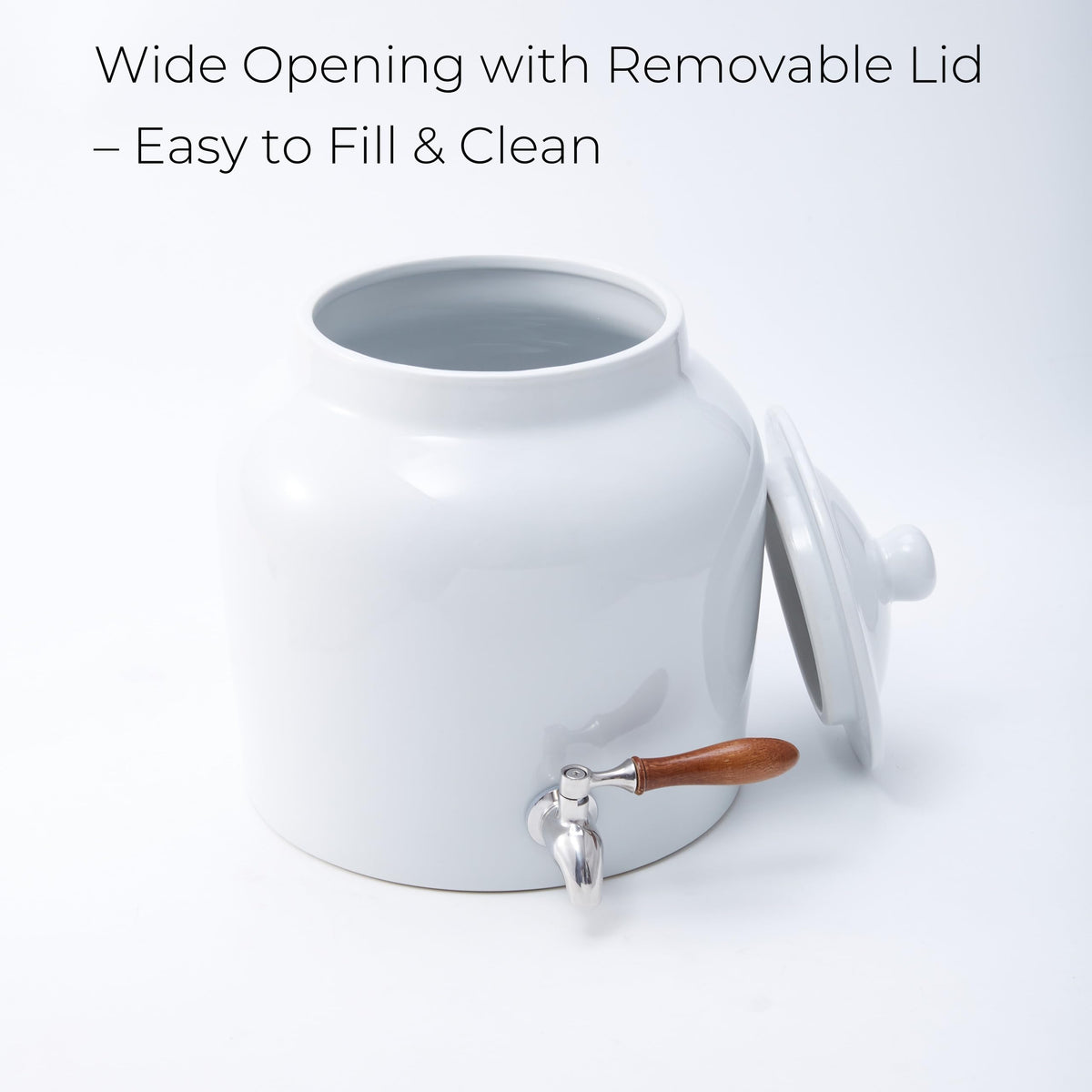 Ceramic Water Dispenser with Stainless Steel Faucet R95450