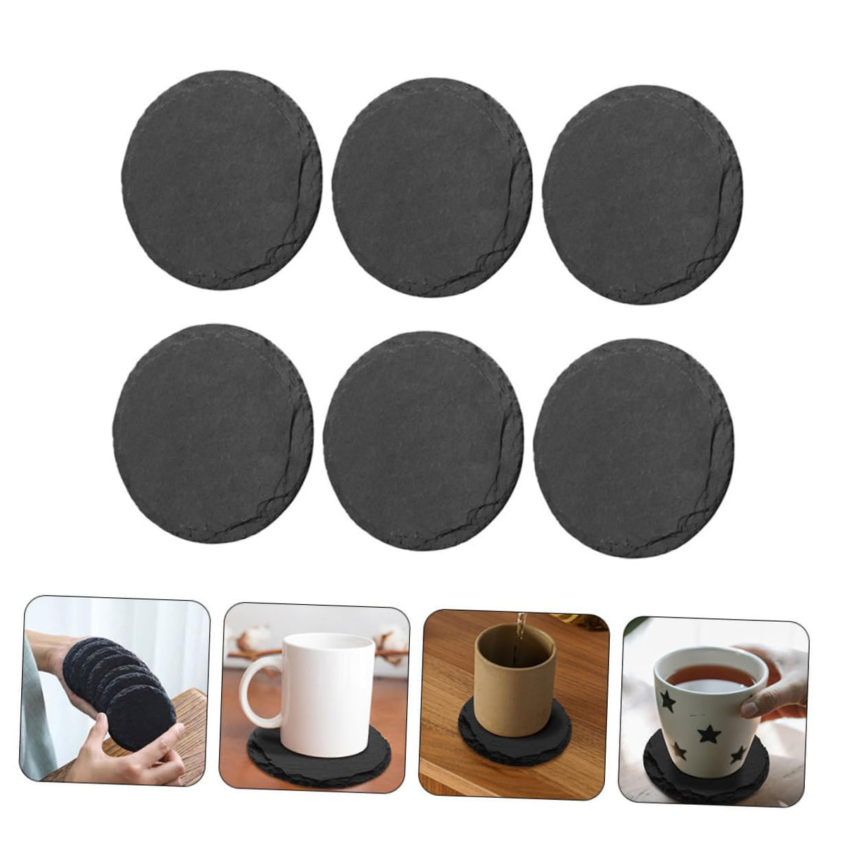 Stone Coasters Set of 6 D7759
