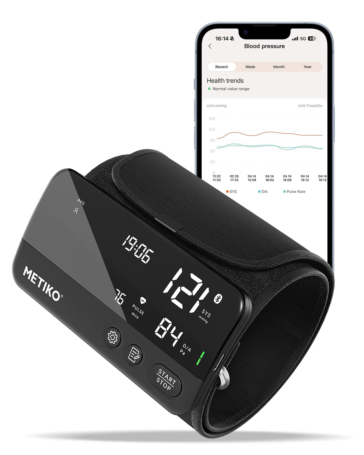 Wireless Upper Arm Blood Pressure Monitor Y887715