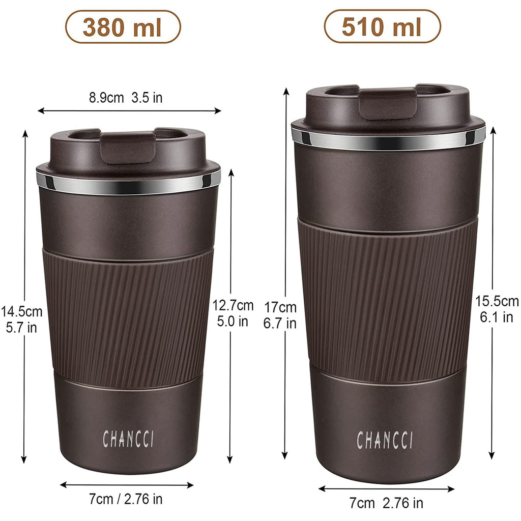 16 oz Insulated Stainless Steel Travel Coffee Mug with Screw Lid V169194