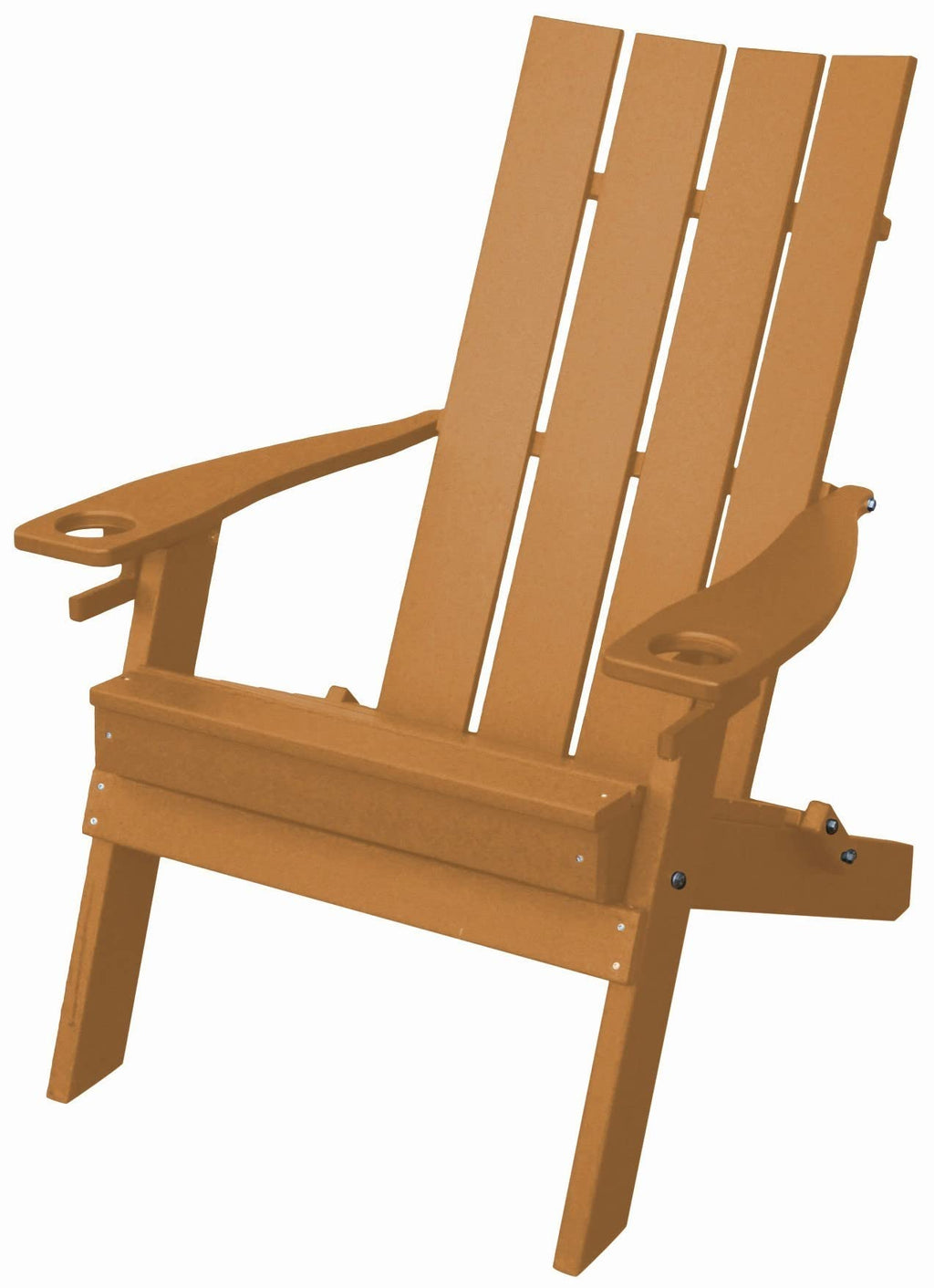 Folding Adirondack Chair with 2 Cupholders, Cedar N998787