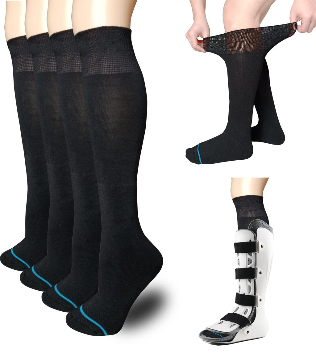 Black 2 Pairs Walking Boot Socks X82036