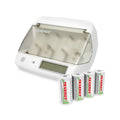Rechargeable C Batteries and Universal Battery Charger K987711