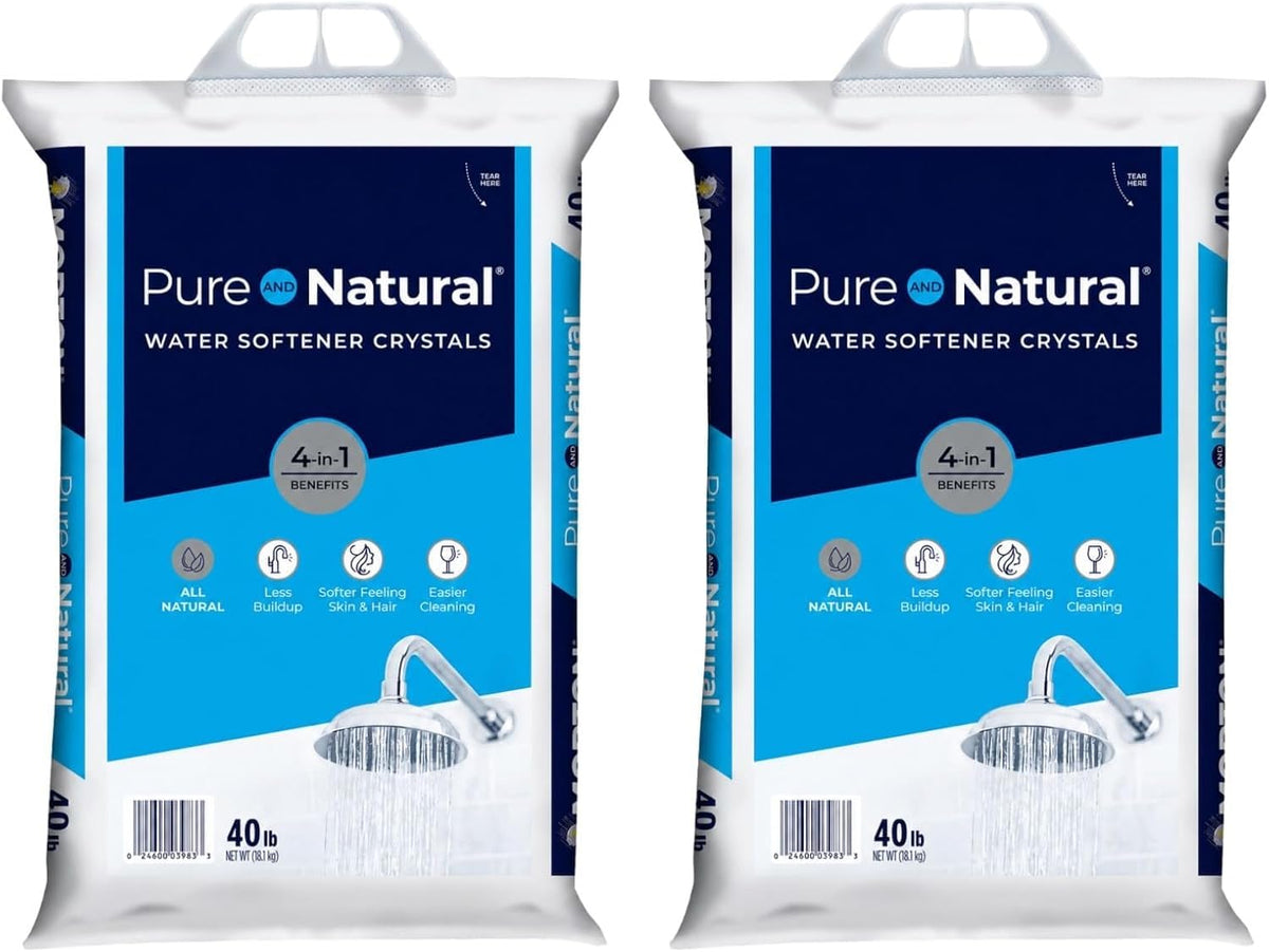 40 lb Pure Natural Salt Crystals Pack of 2 B7155