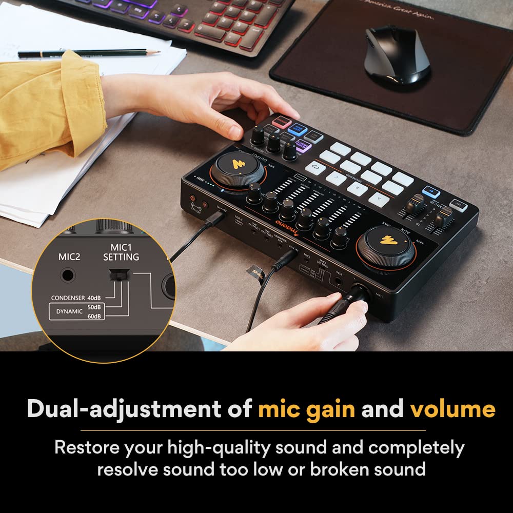 Audio Interface Mixer with XLR Input U489587