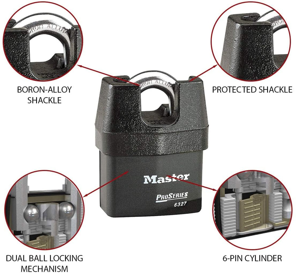 High Security Padlock with 8 Keys E7425
