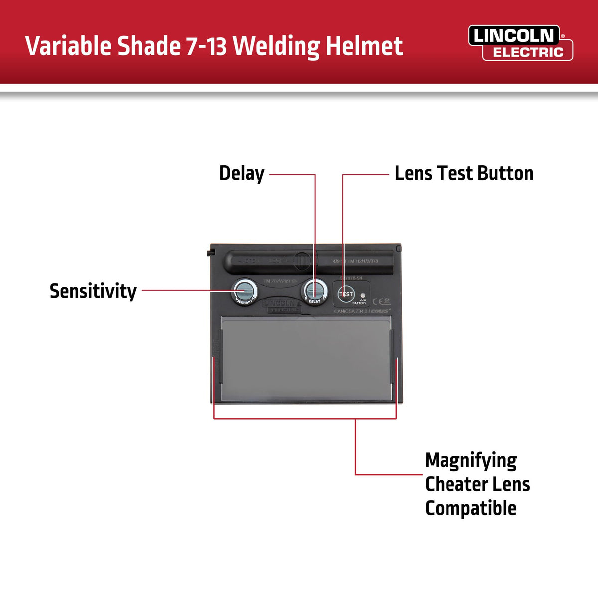 Auto Darkening Welding Helmet Shade 7-13 Z9835