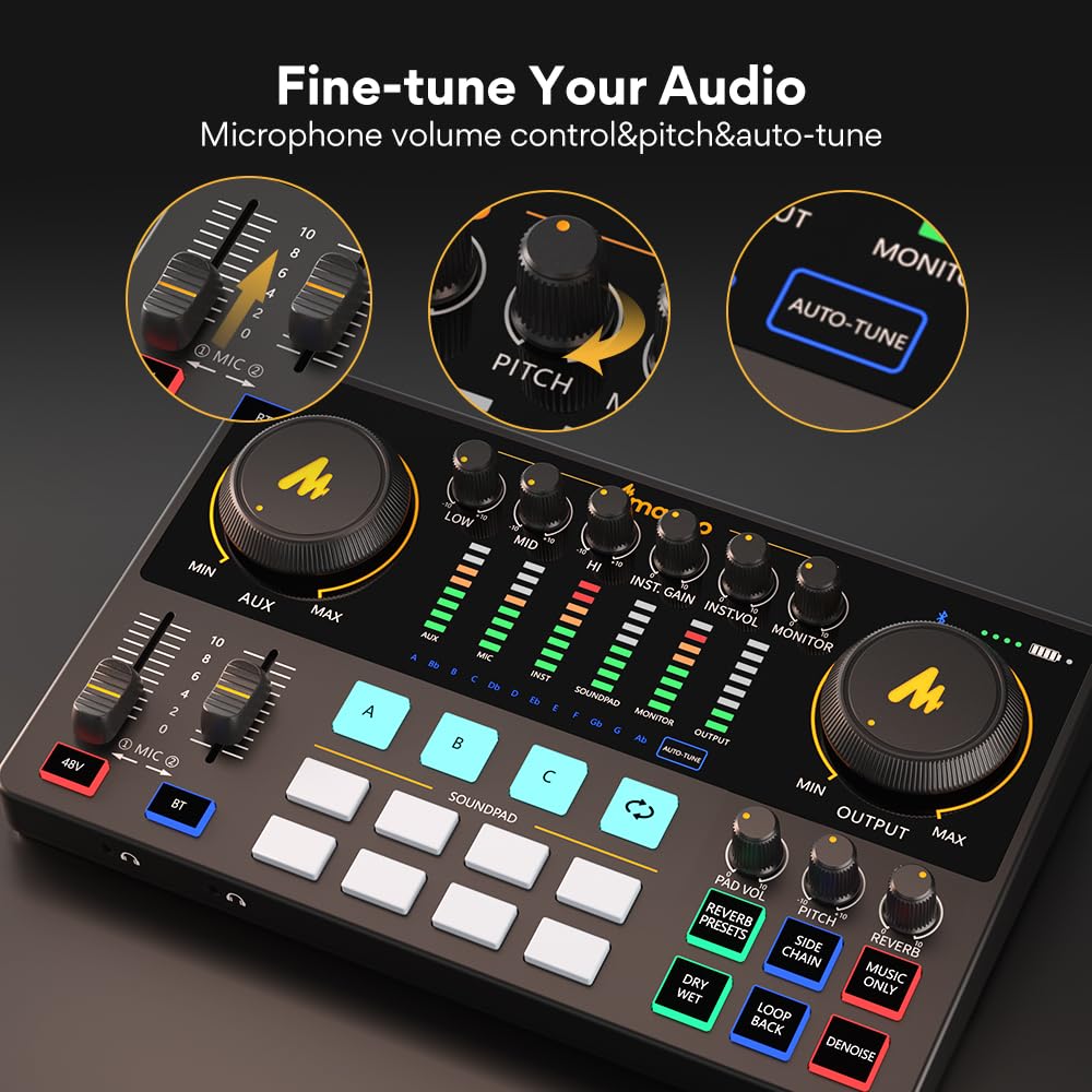 Audio Interface Mixer with XLR Input U489587