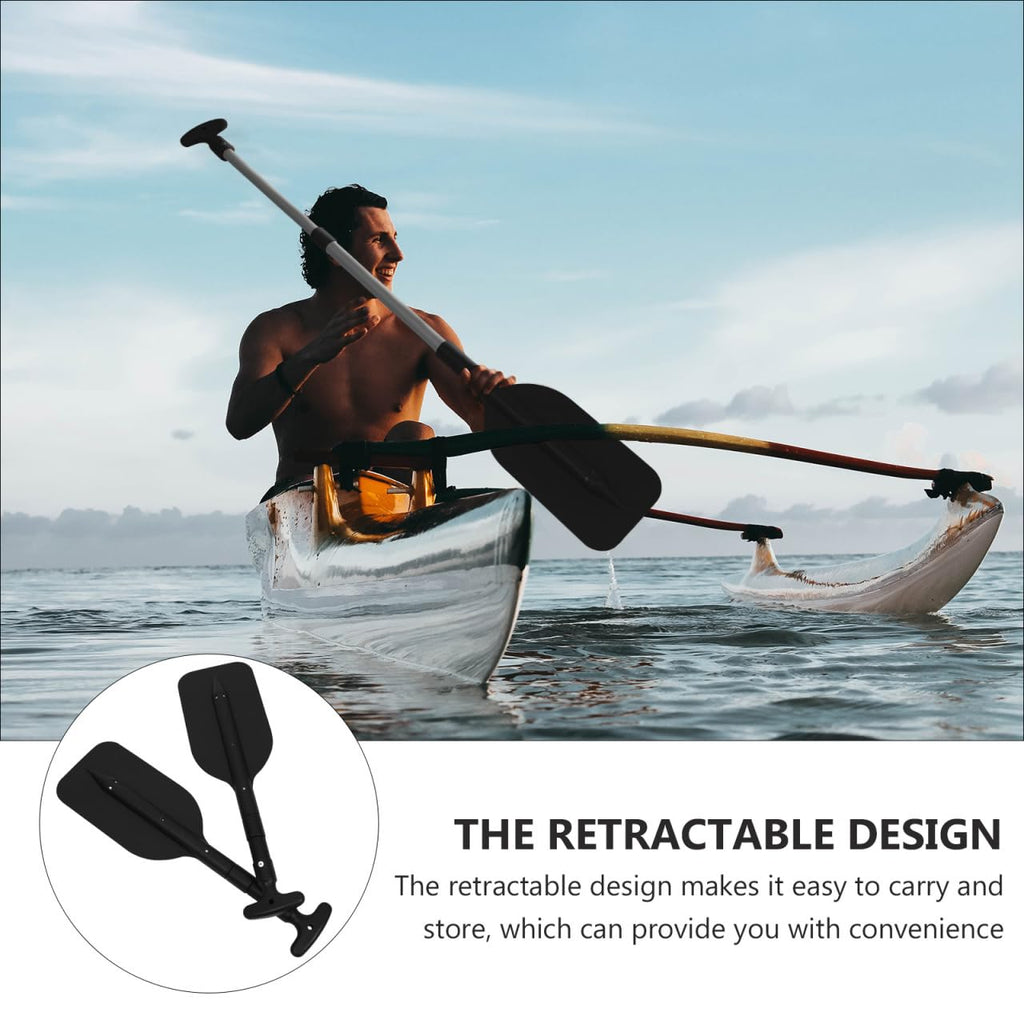 2Pcs Adjustable Aluminum Alloy Kayak Paddle E7296