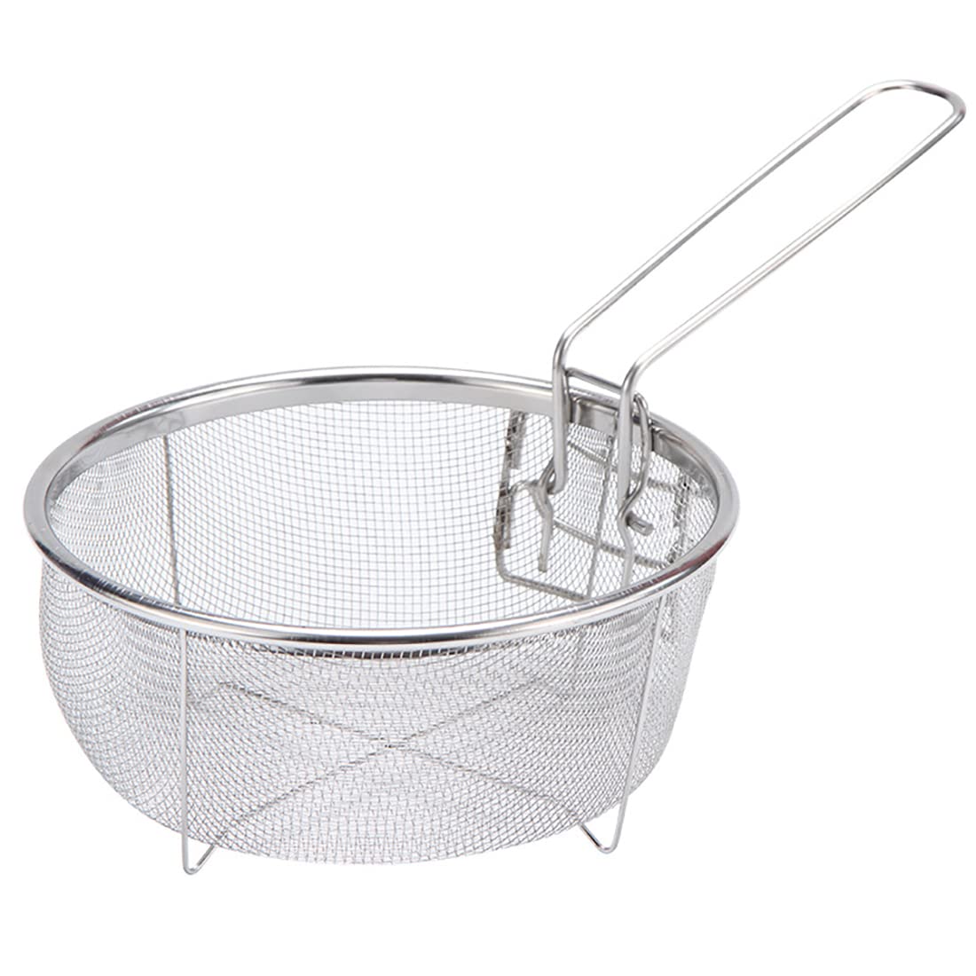 Stainless Steel Deep Fry Basket with Detachable Handle W63235