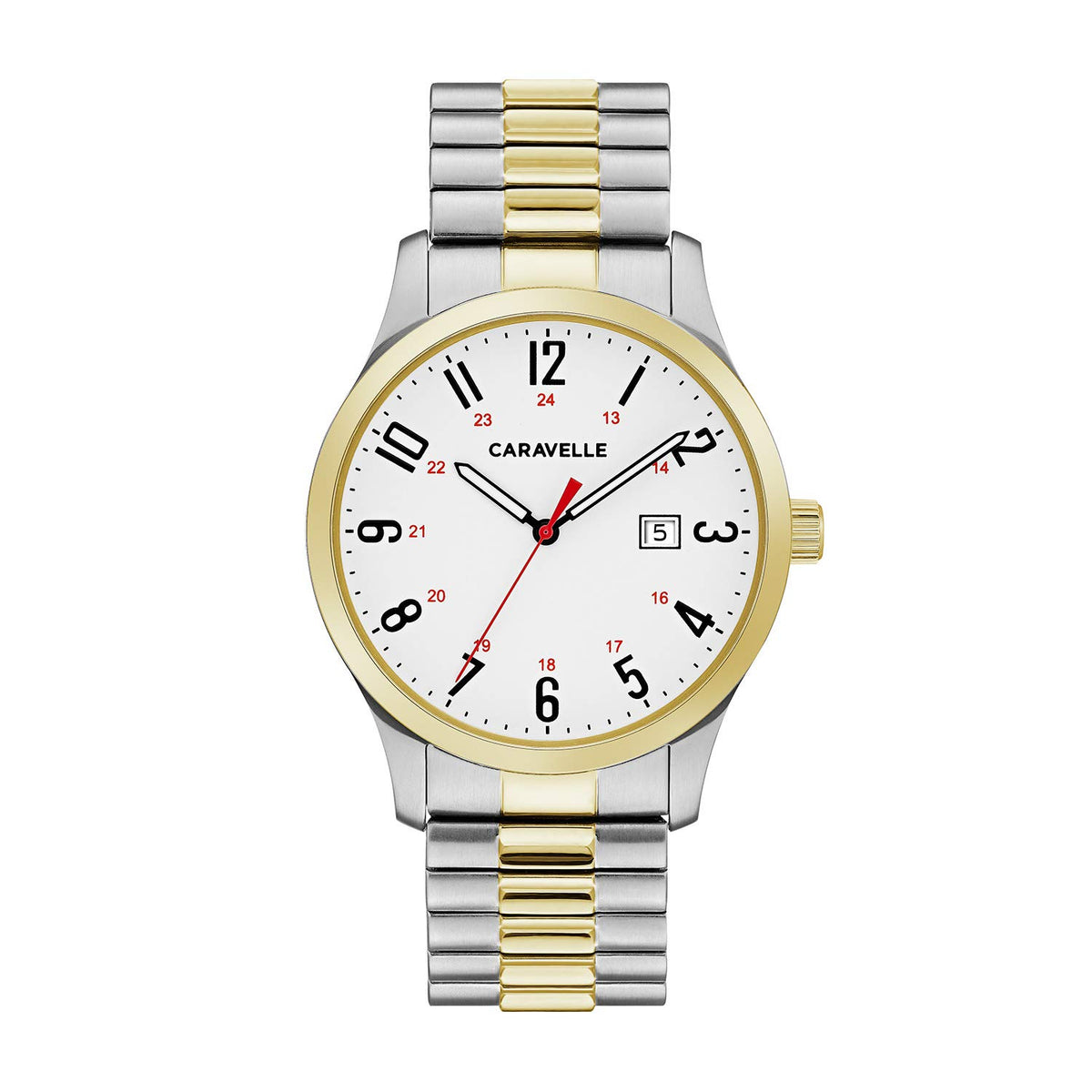 Men's Traditional Quartz Stainless Steel Watch with Expansion Band, 40mm X71320