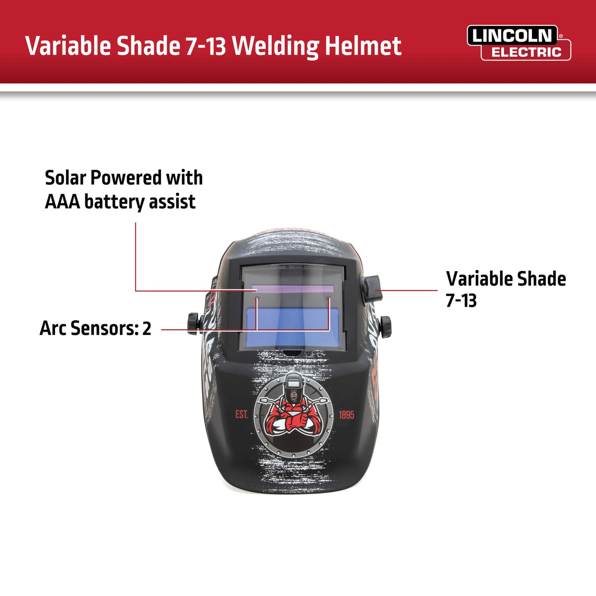 Auto Darkening Welding Helmet Shade 7-13 Z9835