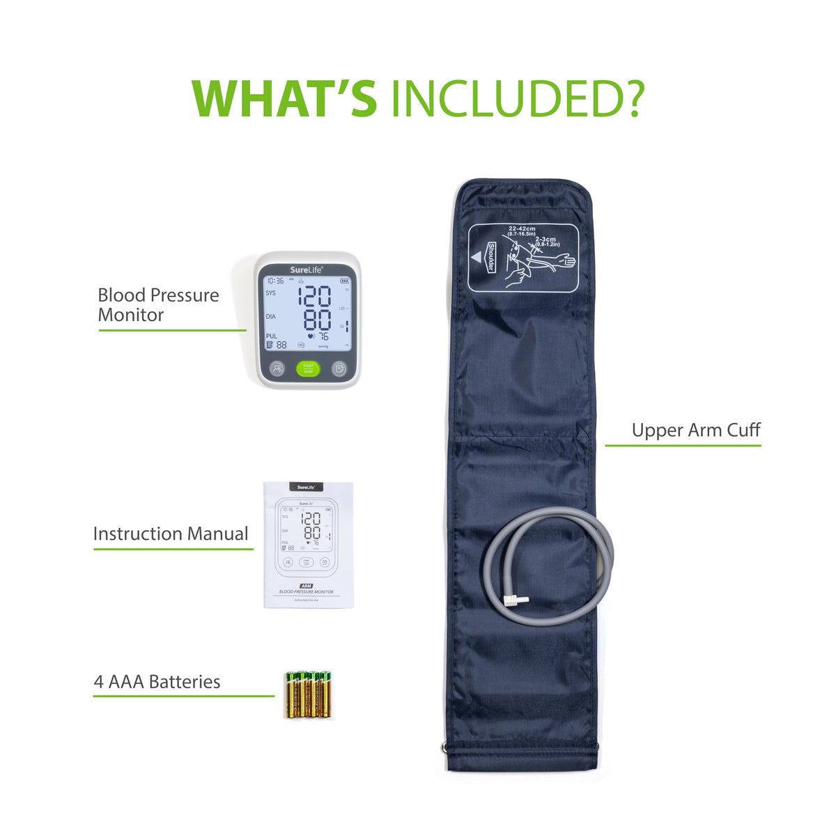 Upper Arm Blood Pressure Monitor with Arm Cuff N7416