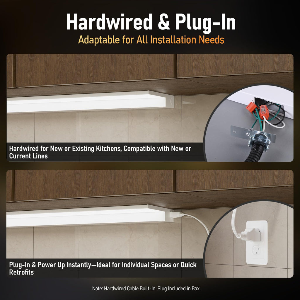 2-Pack Ultra-Slim LED Under Cabinet Lighting H122