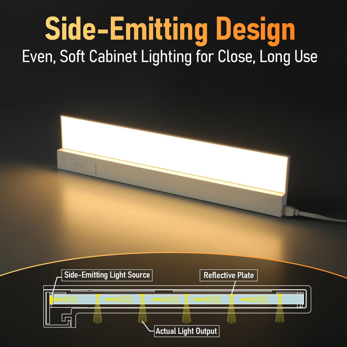 2-Pack Ultra-Slim LED Under Cabinet Lighting H122