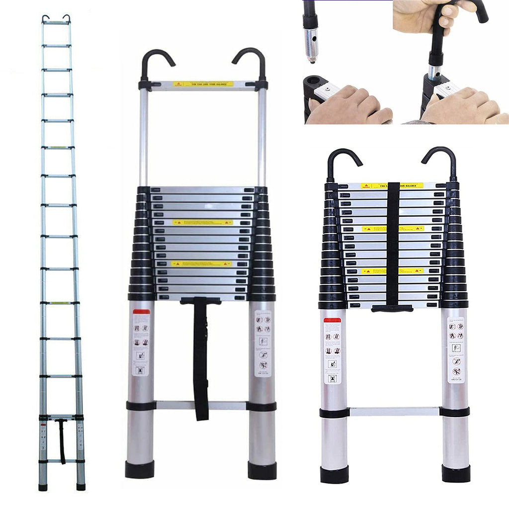 Telescoping Extension Ladder 20.34FT 330 Pound Capacity H5272