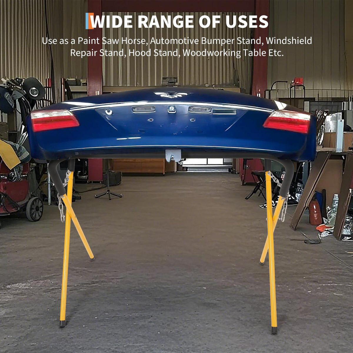 Heavy Duty Folding Work Stand 500 lbs Capacity Yellow K632285