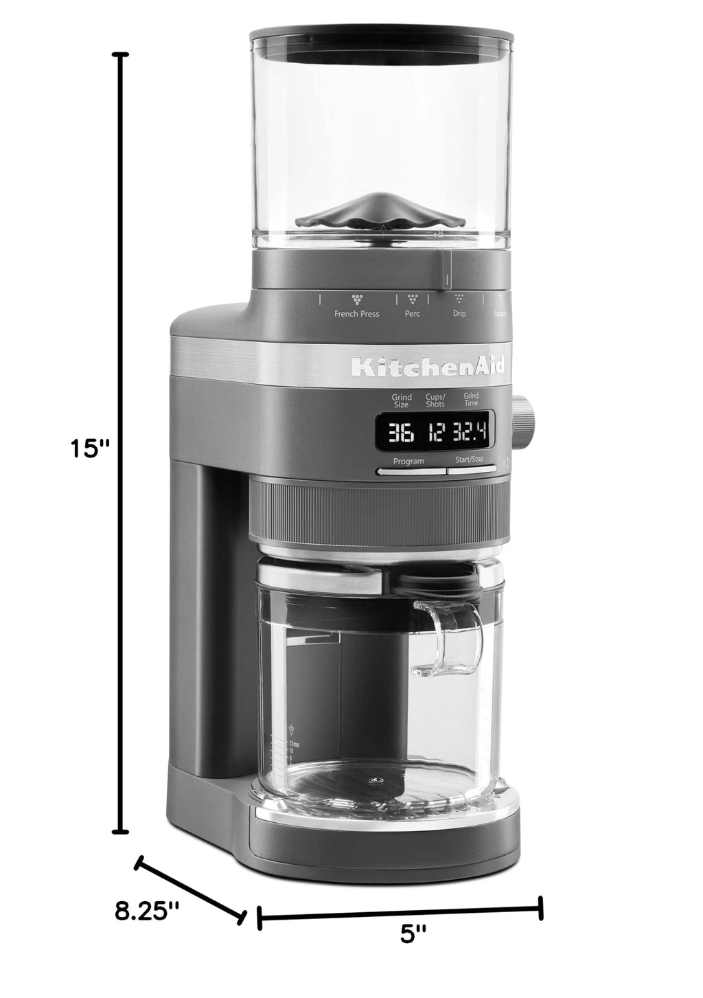 Charcoal Grey Burr Coffee Grinder M16294