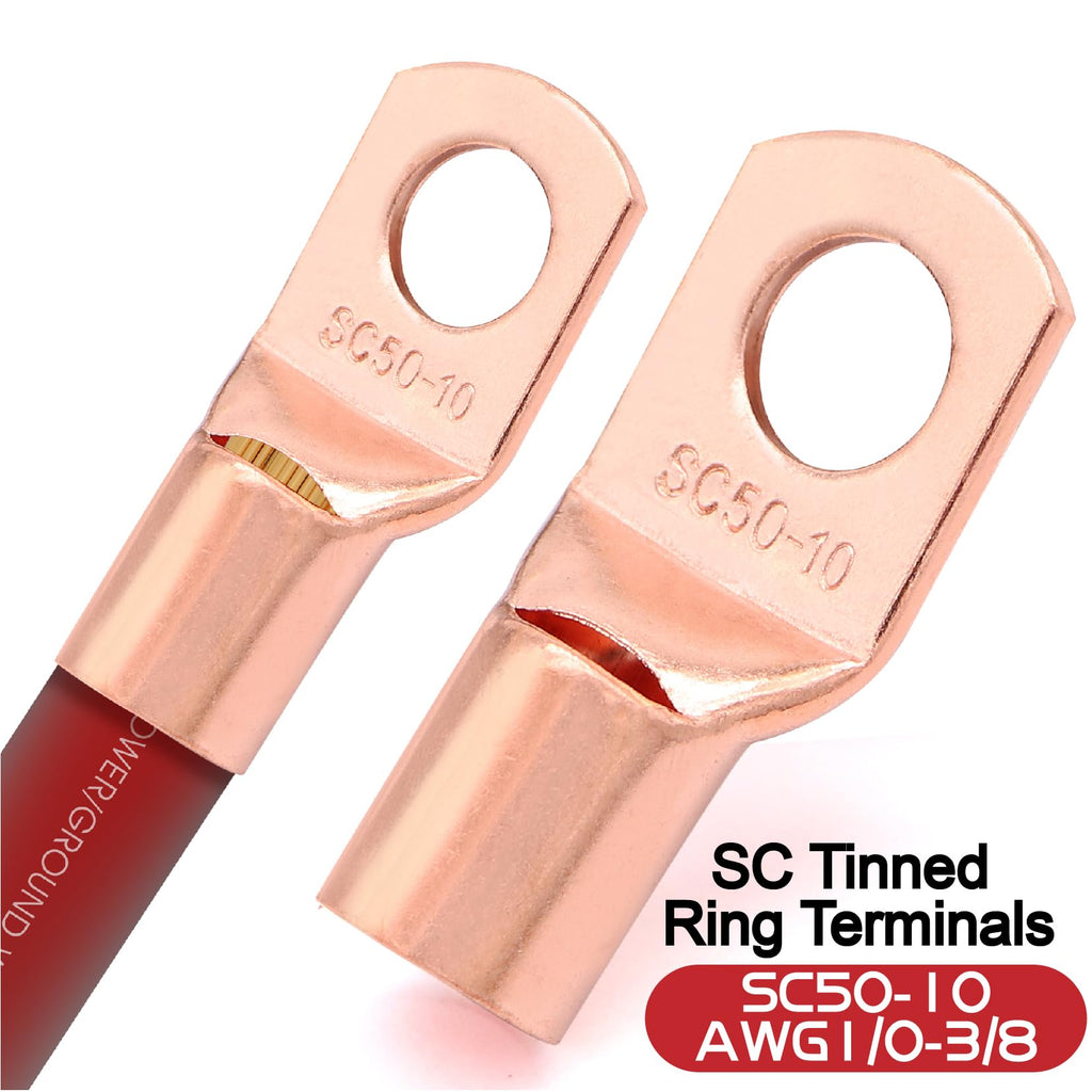 1/0 Gauge Battery Cable with Lugs H18675