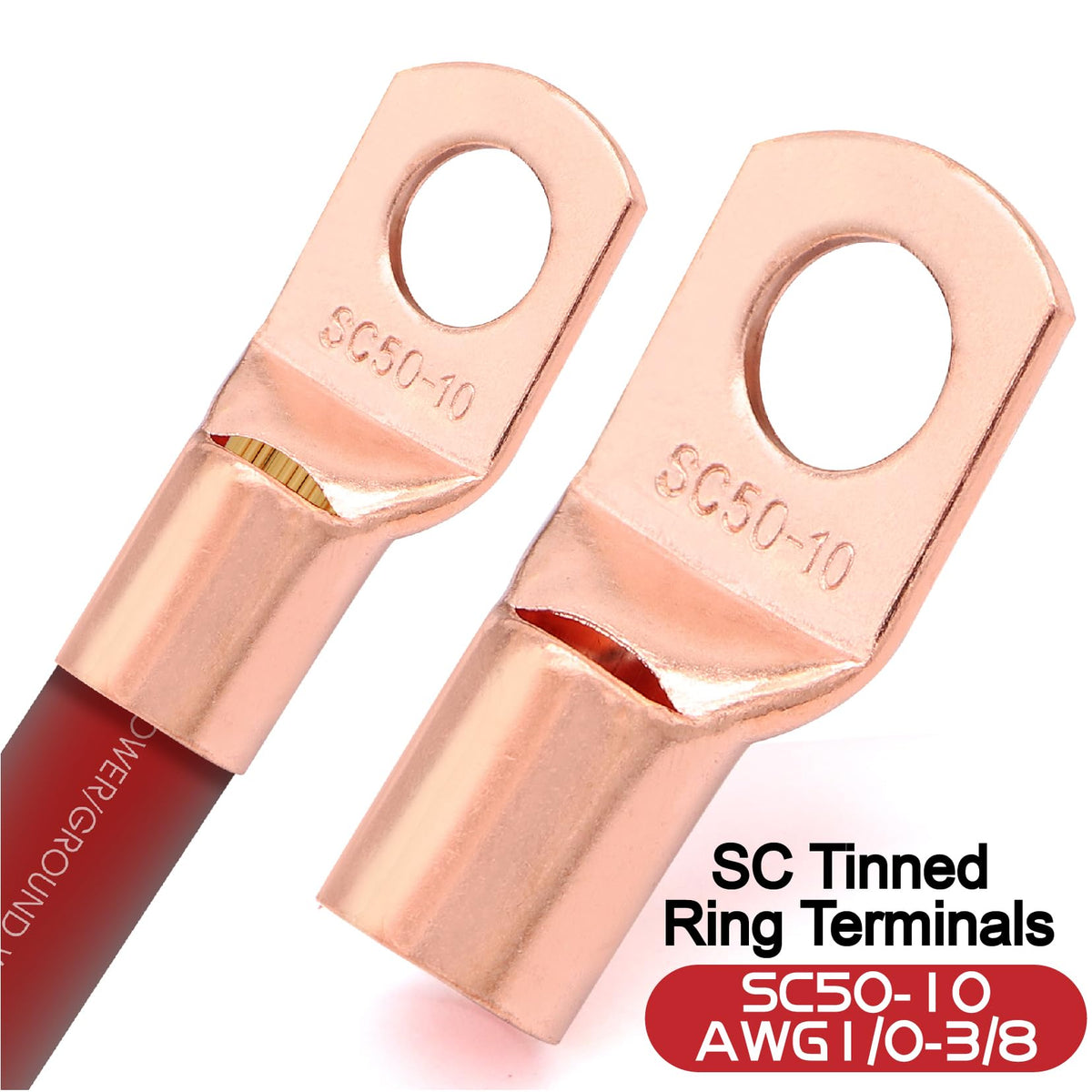 1/0 Gauge Battery Cable with Lugs H18675