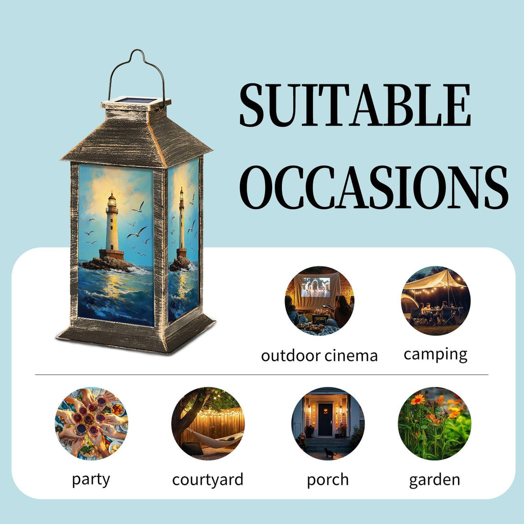 Waterproof Solar Powered Hanging Lantern N756777