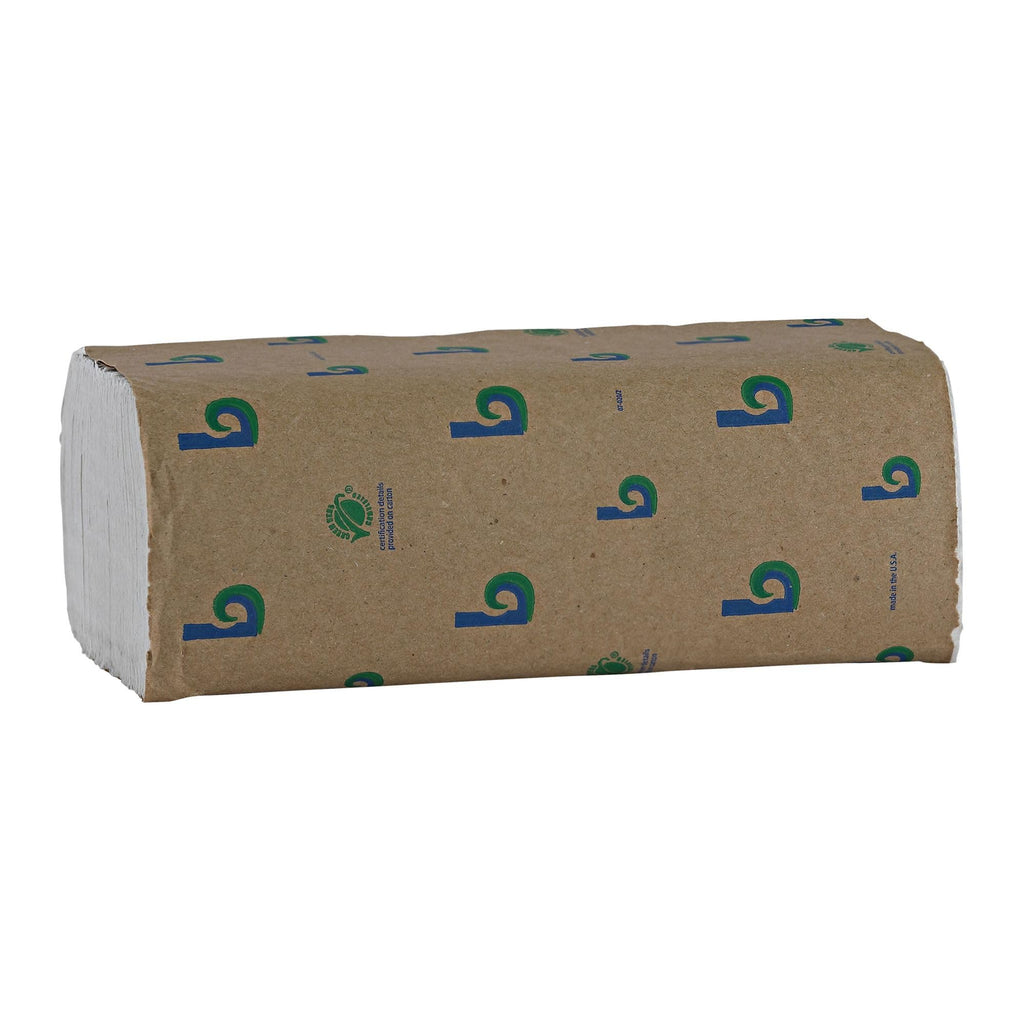 Green Multifold Towels, 250 per Pack, Case of 16 Packs E49555