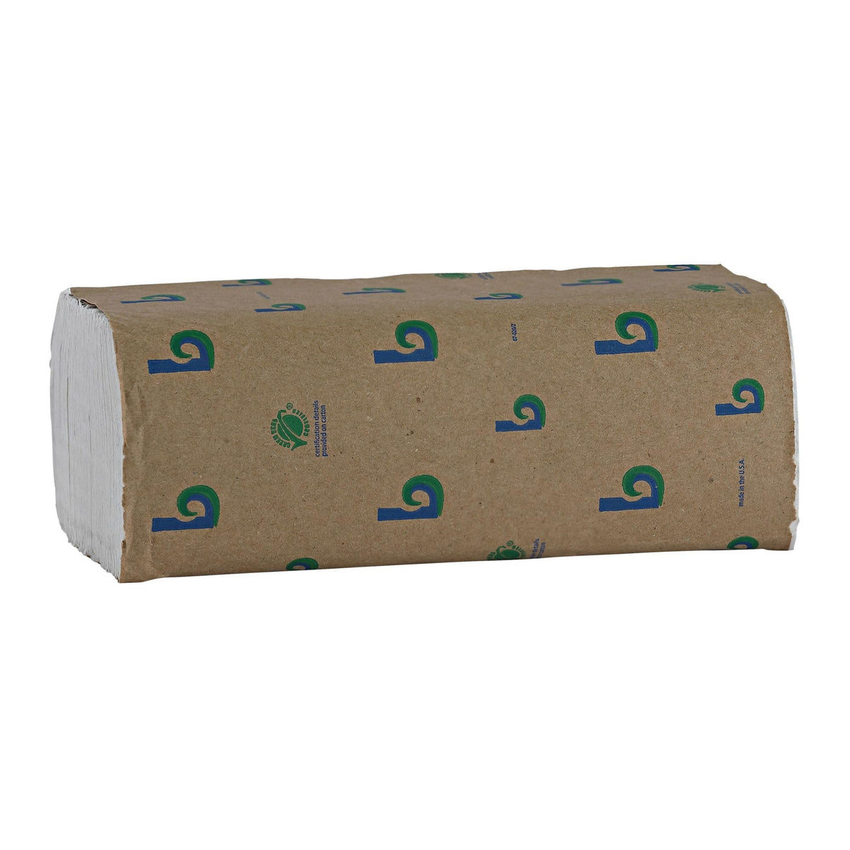 Green Multifold Towels, 250 per Pack, Case of 16 Packs E49555