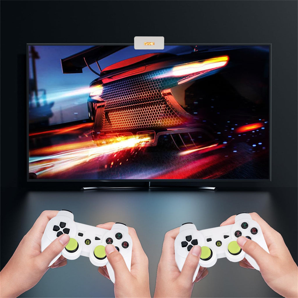 Retro Game Console 4K HD Wireless TV Stick Dual Handle Portable U233226