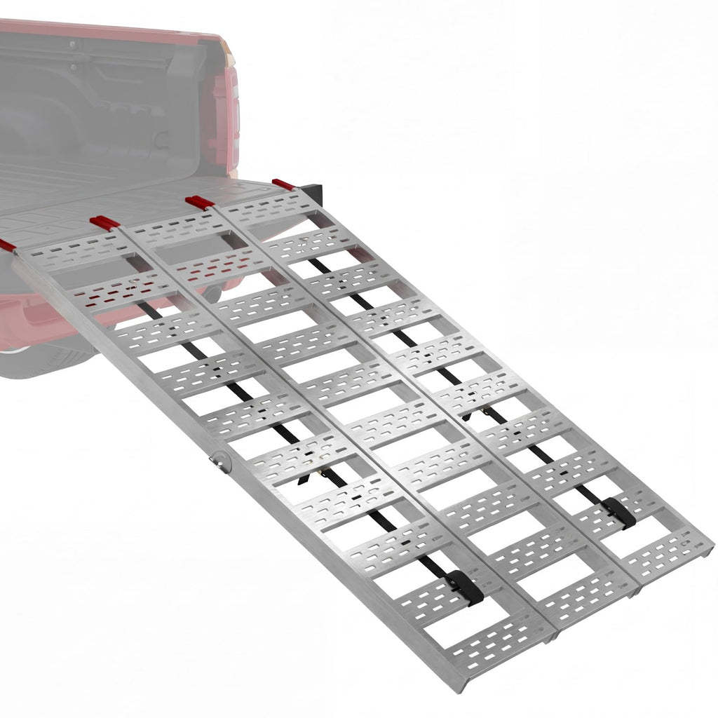 Tri-Fold Aluminum Loading Ramp, 1500 lbs Capacity, 76''L × 50''W F27754
