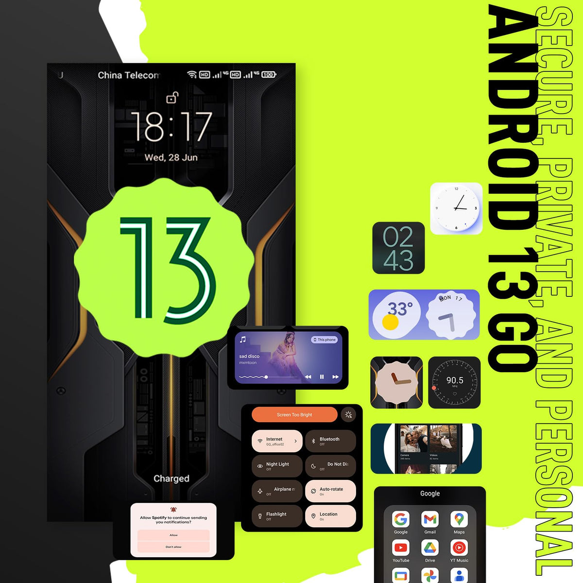 Black Rugged Smartphone K758171