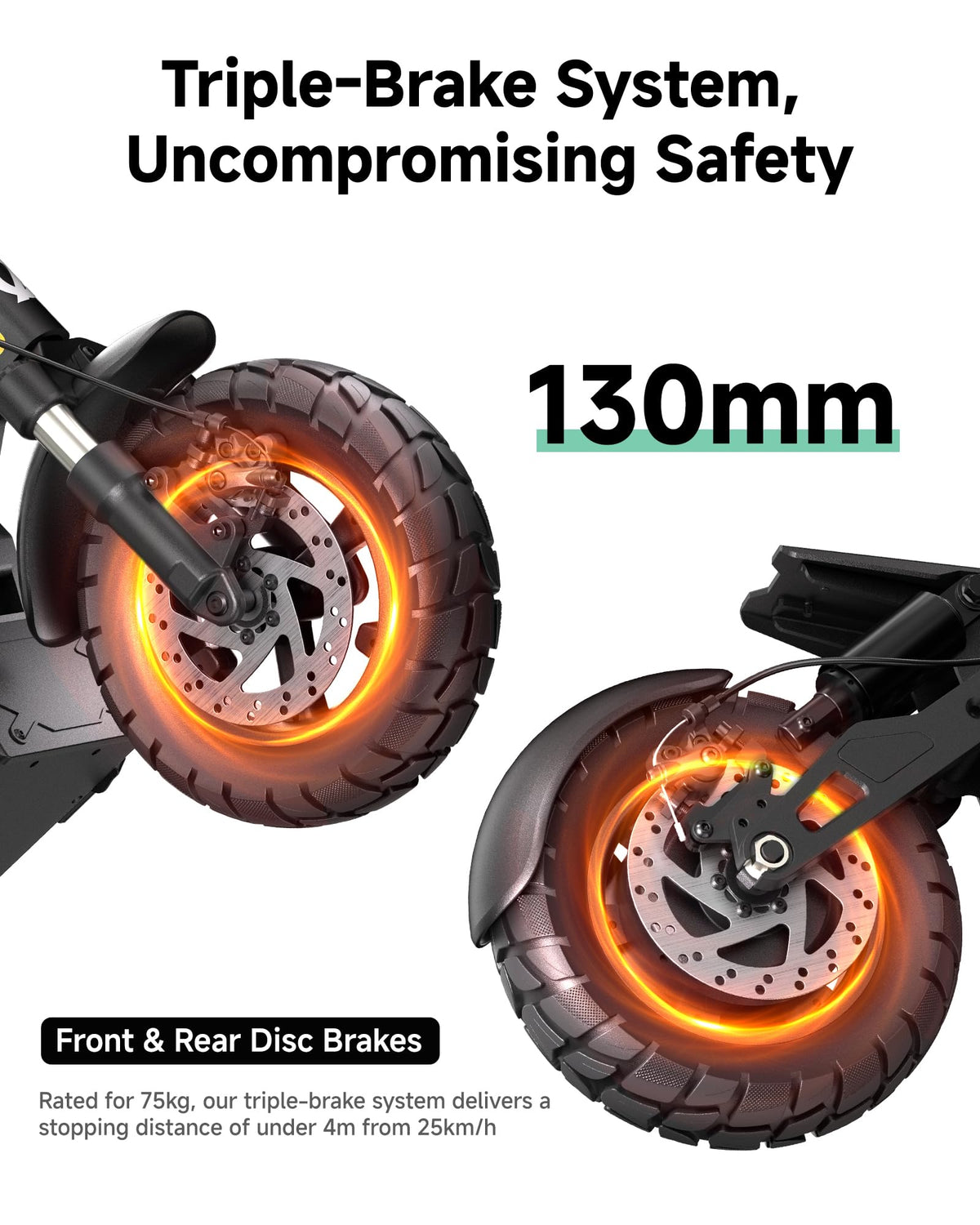 Electric Scooter Adults 1000W Peak Motor Up to 31 MPH Q144561