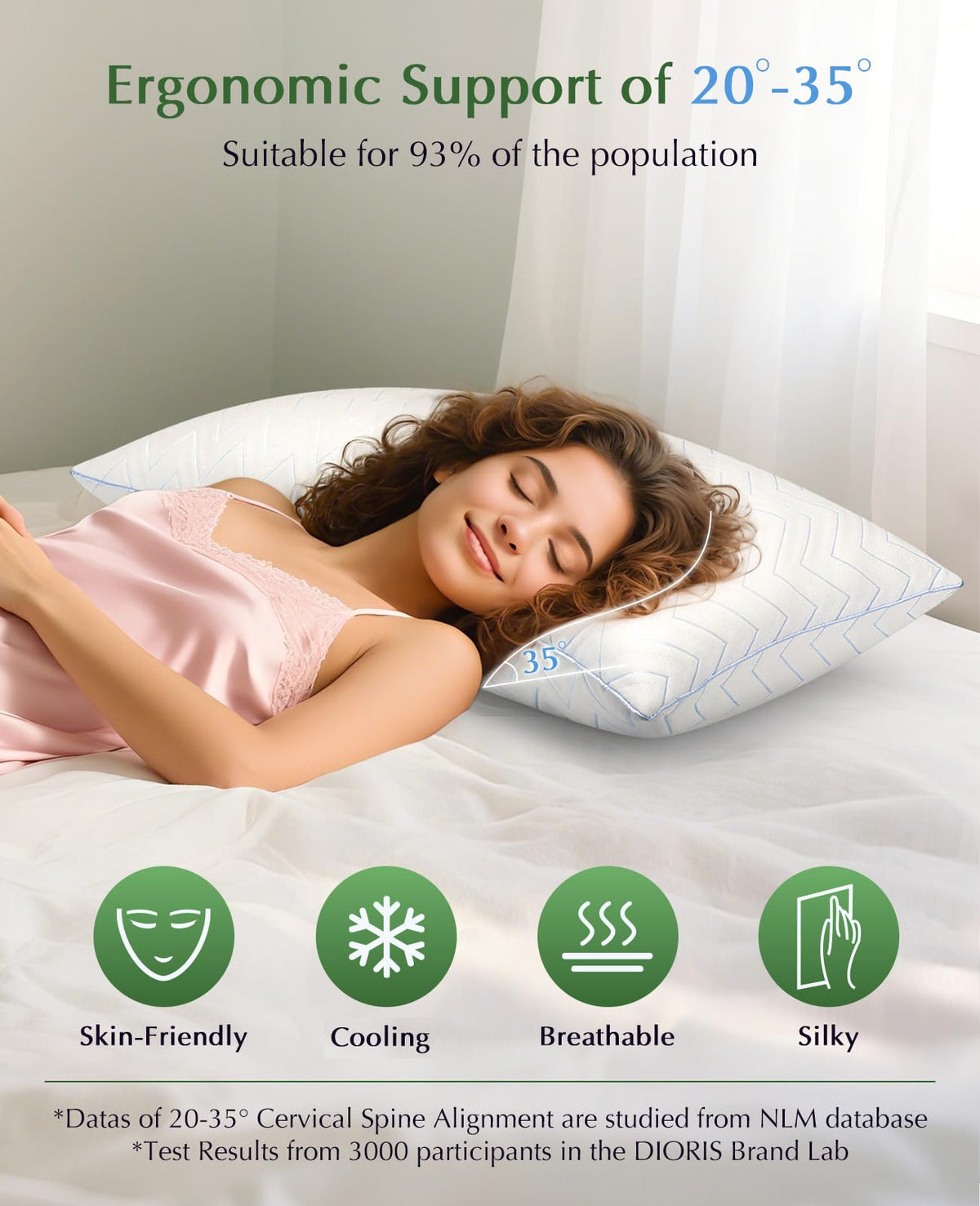 King Size Pillows Set of 2 B4192