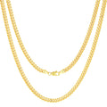 14k Yellow Gold Cuban Link Chain Necklace U889
