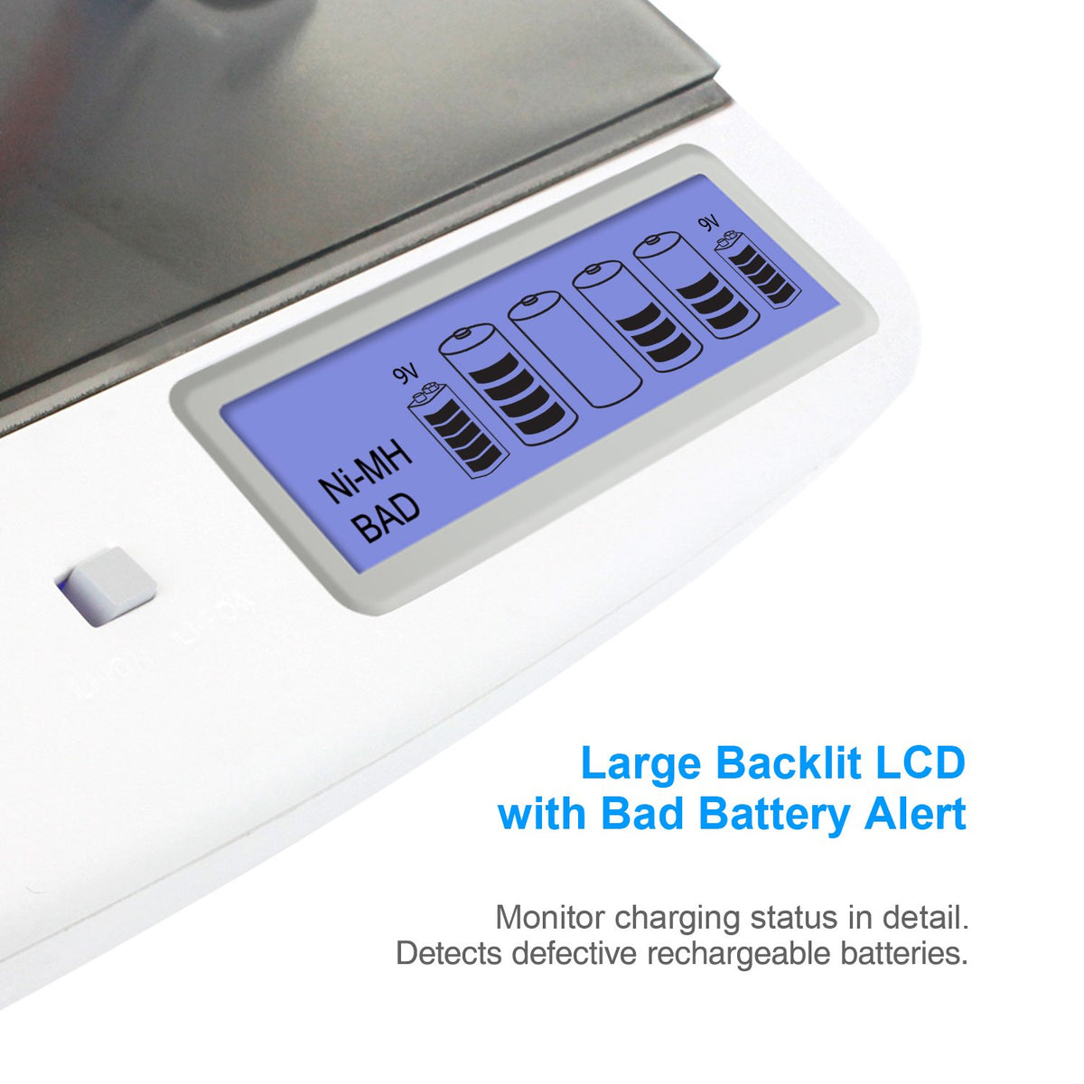Rechargeable C Batteries and Universal Battery Charger K987711
