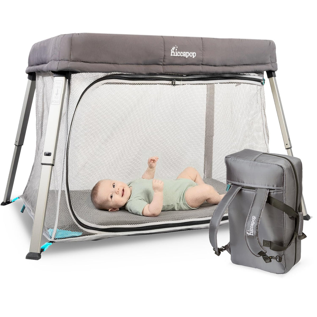 Portable Travel Crib with Carry Bag G889808