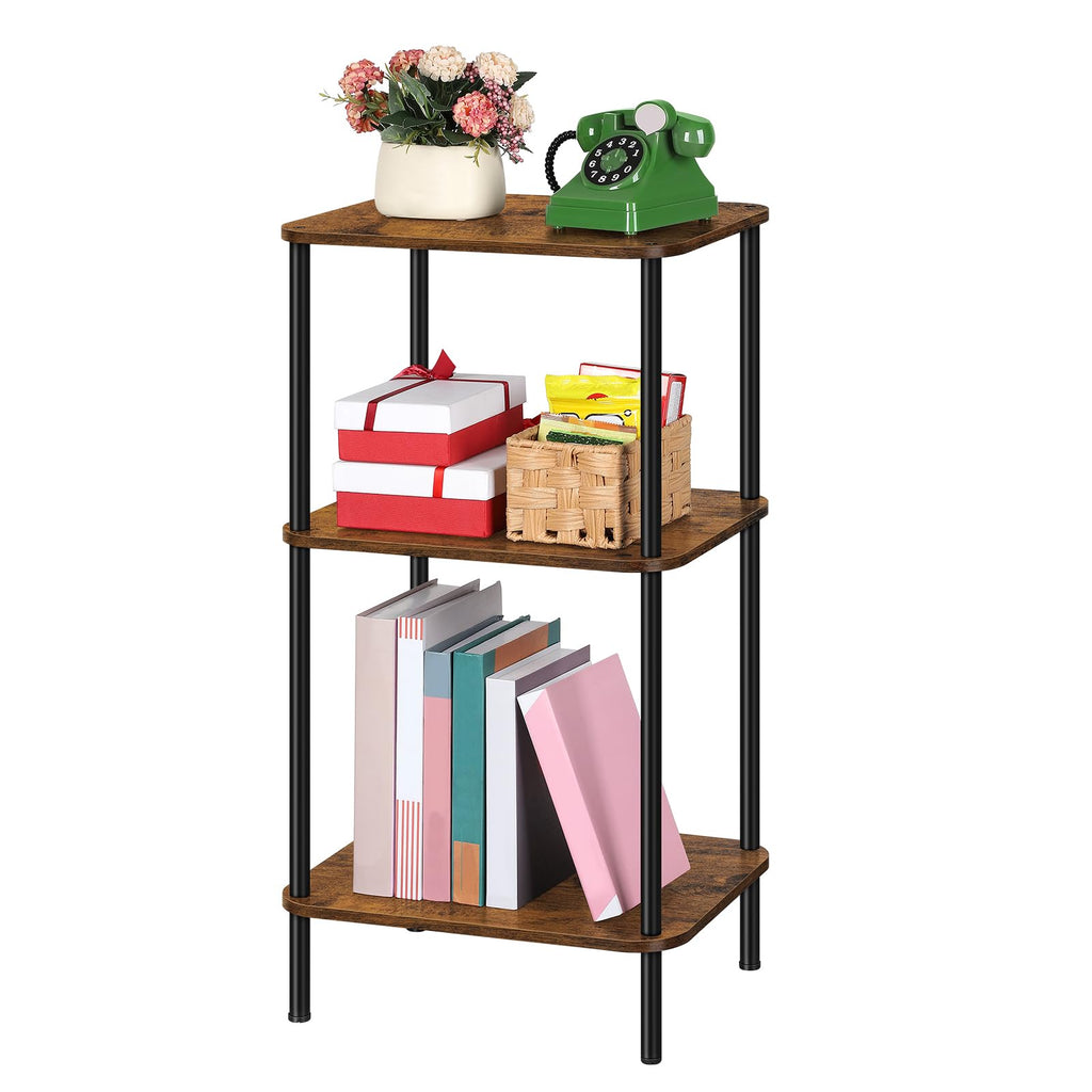 3 Tier Rustic Brown End Table Z82674