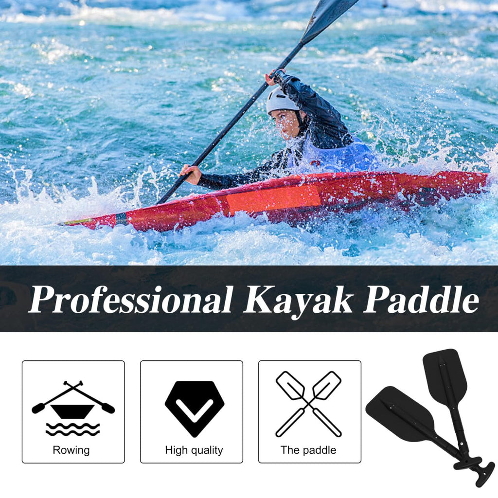 2Pcs Adjustable Aluminum Alloy Kayak Paddle E7296
