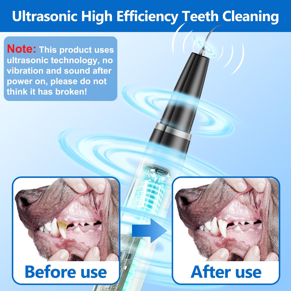 Ultrasonic Dog Teeth Cleaning Kit Q395