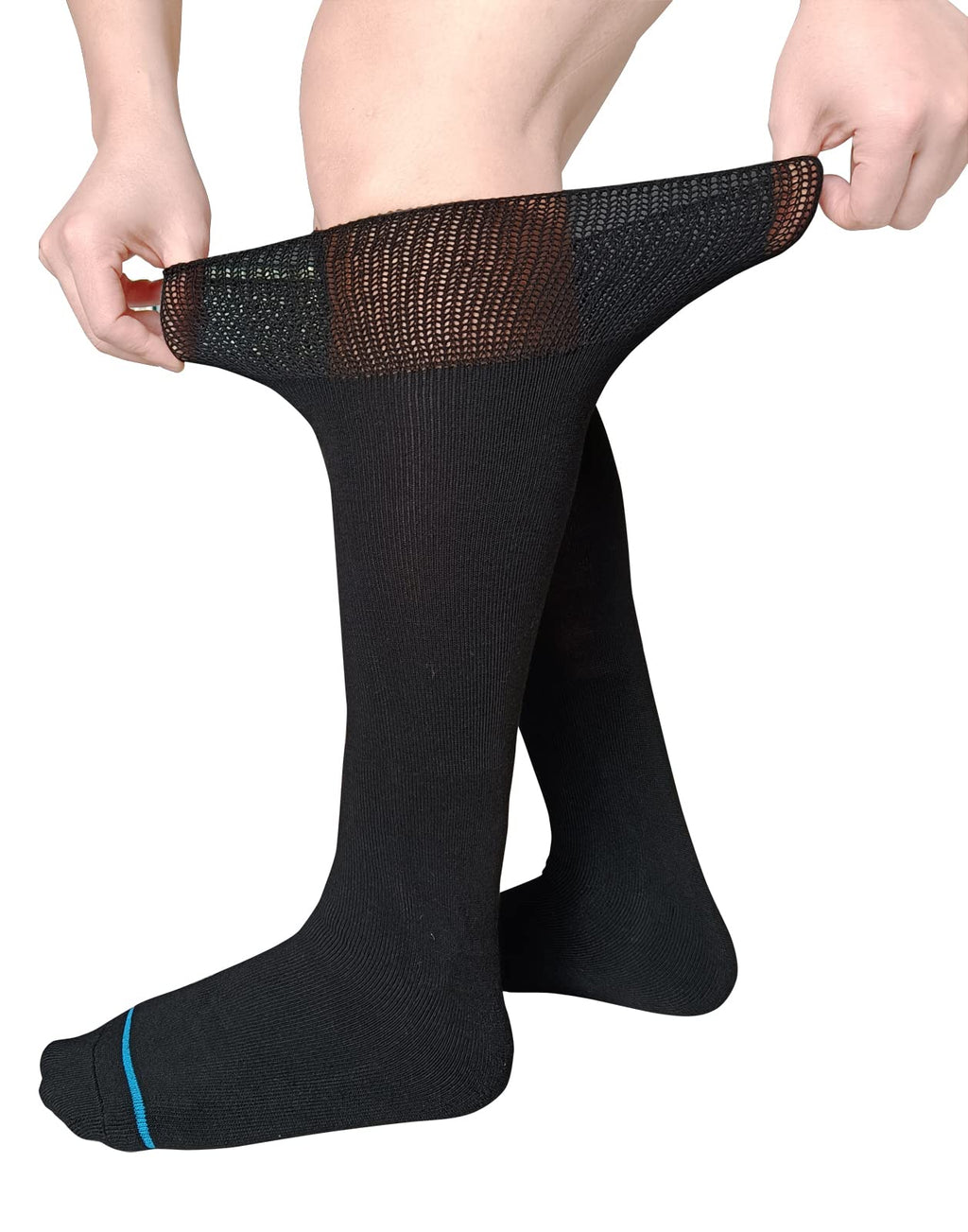 Black 2 Pairs Walking Boot Socks X82036