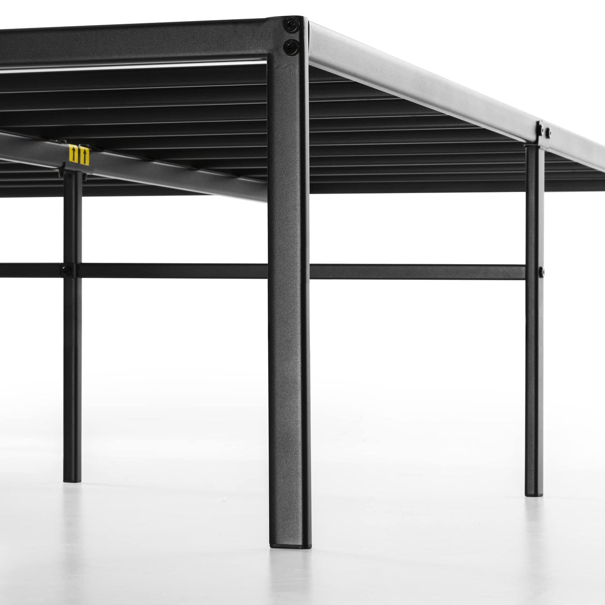 18 Inch Black Metal Platform Bed Frame G774