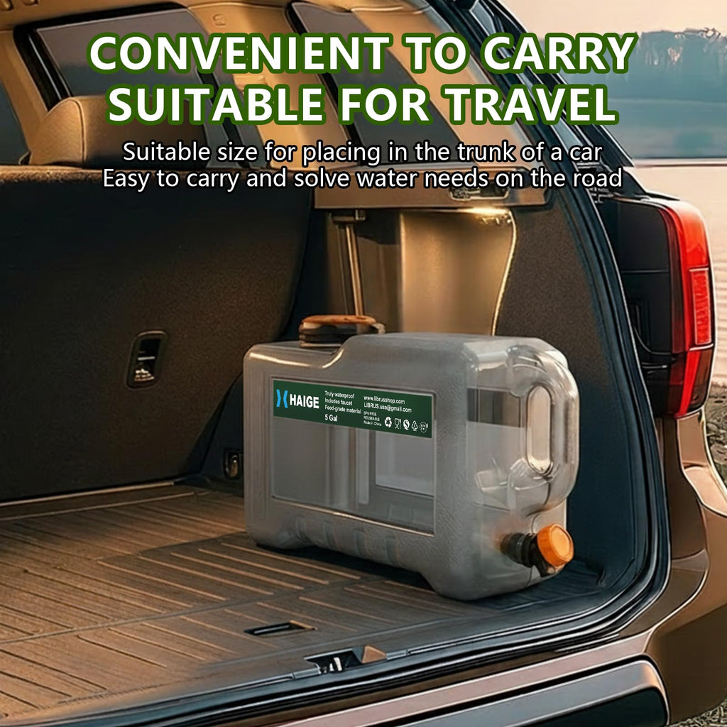 5 Gallon BPA-Free Portable Water Jug with Spigot B5091