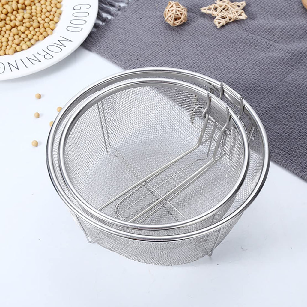 Stainless Steel Deep Fry Basket with Detachable Handle W63235
